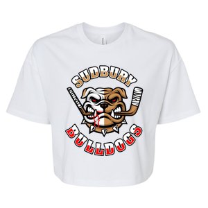 SHORESY Sudbury Blueberry Bulldogs Sudbury Bulldogs Letterkenny Bella+Canvas Jersey Crop Tee