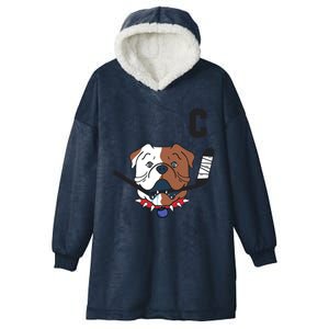 SHORESY Sudbury Blueberry Bulldogs Sudbury Bulldogs Letterkenny Hooded Wearable Blanket