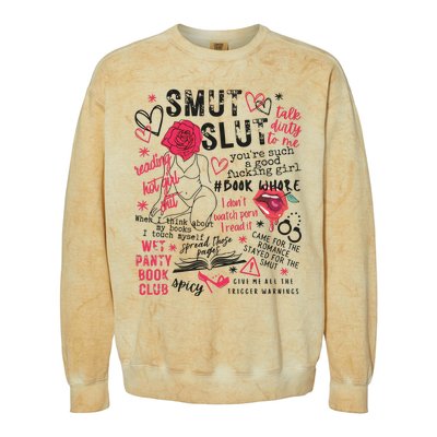 Smut Stfuattdlagg Buy Me Books Reader Spicy Book Colorblast Crewneck Sweatshirt