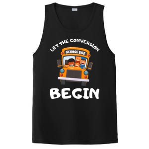 Skoolie School Bus Let The Conversion Begin Funny Gift PosiCharge Competitor Tank