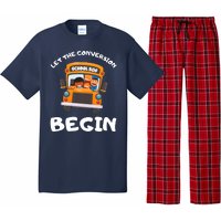 Skoolie School Bus Let The Conversion Begin Funny Gift Pajama Set