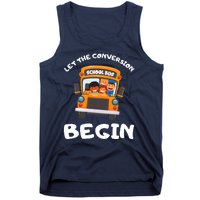 Skoolie School Bus Let The Conversion Begin Funny Gift Tank Top