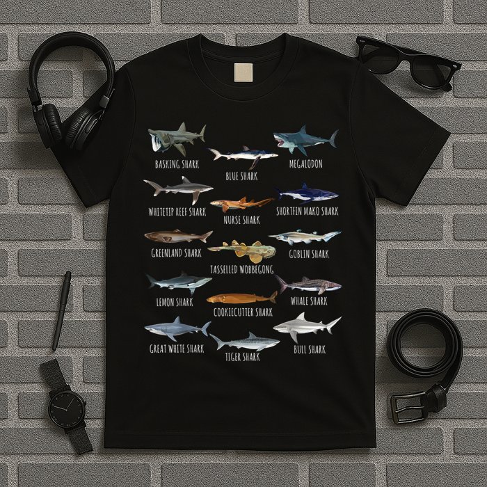 Shark Species Biology Different Types Of Sharks T-Shirt