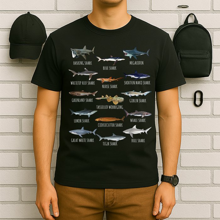 Shark Species Biology Different Types Of Sharks T-Shirt