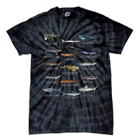 Shark Species Biology Different Types Of Sharks Tie-Dye T-Shirt