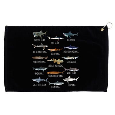 Shark Species Biology Different Types Of Sharks Grommeted Golf Towel