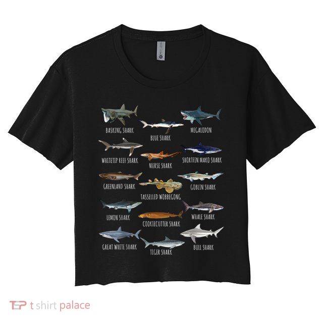Shark Species Biology Different Types Of Sharks Crop Top