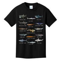 Shark Species Biology Different Types Of Sharks Kids T-Shirt