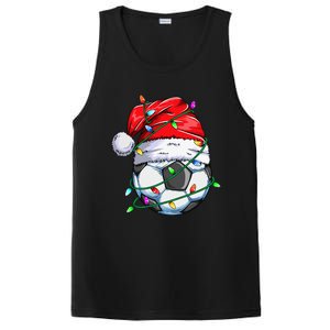 Santa Soccer Ball Sports Design Christmas Soccer Player  PosiCharge Competitor Tank