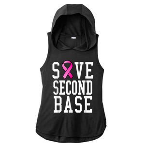 Save Second Base Shirt Breast Cancer Tshirt for Wo Ladies PosiCharge Tri-Blend Wicking Draft Hoodie Tank