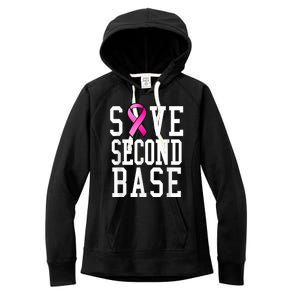 Save Second Base Shirt Breast Cancer Tshirt for Wo Women's Fleece Hoodie