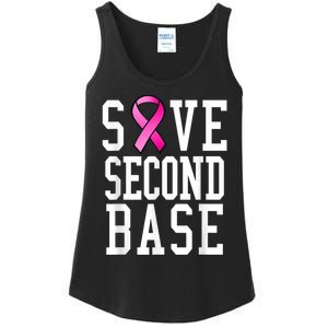 Save Second Base Shirt Breast Cancer Tshirt for Wo Ladies Essential Tank