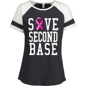 Save Second Base Shirt Breast Cancer Tshirt for Wo Enza Ladies Jersey Colorblock Tee