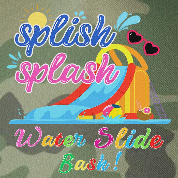 Splish Splash Bash Waterslide Summer Pool Birthday Party Legacy Tie Dye Trucker Hat