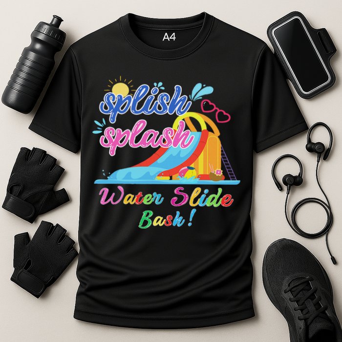 Splish Splash Bash Waterslide Summer Pool Birthday Party Performance Shirt