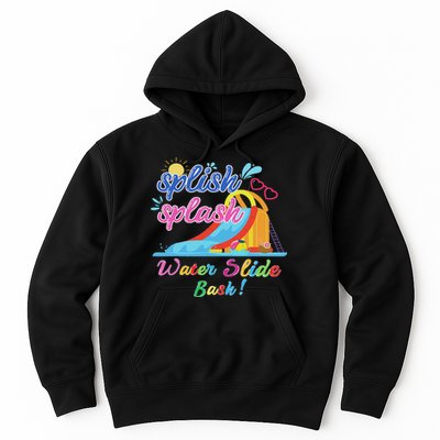 Splish Splash Bash Waterslide Summer Pool Birthday Party Hoodie