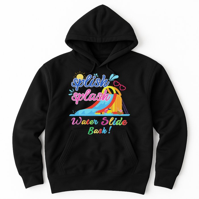 Splish Splash Bash Waterslide Summer Pool Birthday Party Hoodie