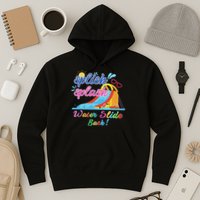 Splish Splash Bash Waterslide Summer Pool Birthday Party Hoodie