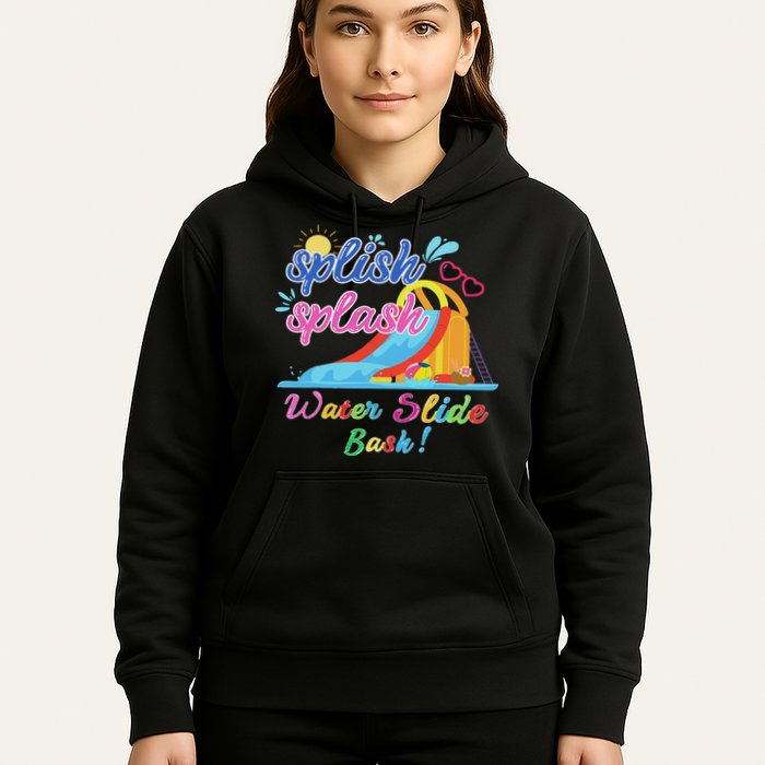 Splish Splash Bash Waterslide Summer Pool Birthday Party Hoodie