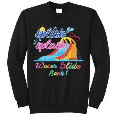 Splish Splash Bash Waterslide Summer Pool Birthday Party Sweatshirt