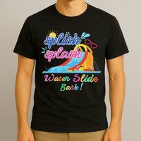 Splish Splash Bash Waterslide Summer Pool Birthday Party T-Shirt