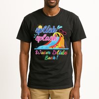 Splish Splash Bash Waterslide Summer Pool Birthday Party Tall T-Shirt