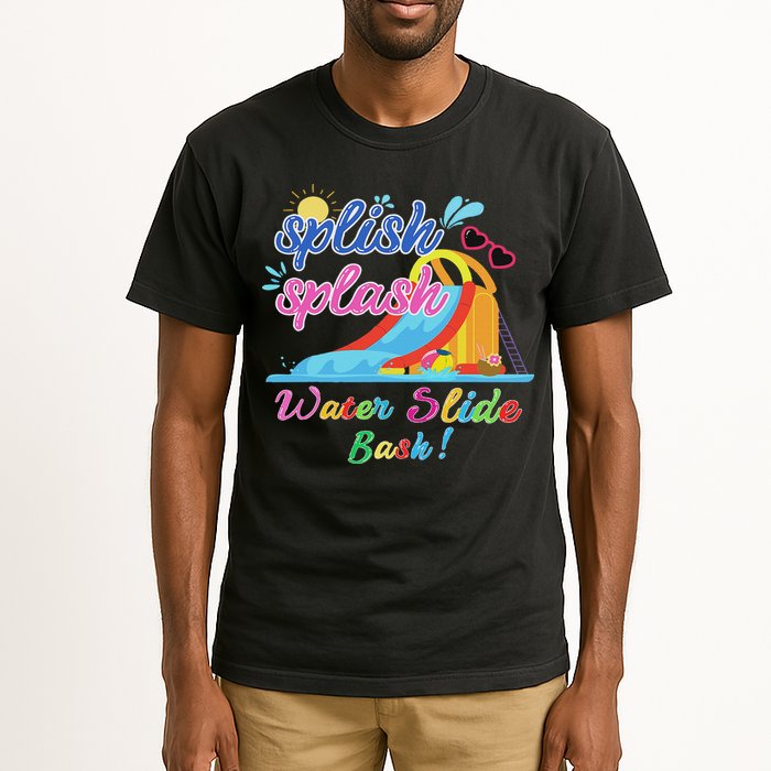 Splish Splash Bash Waterslide Summer Pool Birthday Party Tall T-Shirt