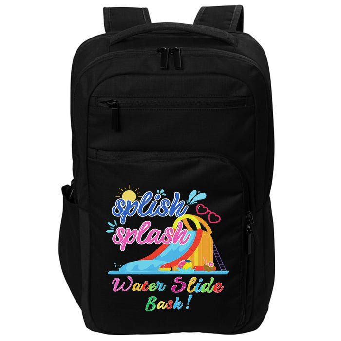 Splish Splash Bash Waterslide Summer Pool Birthday Party Impact Tech Backpack