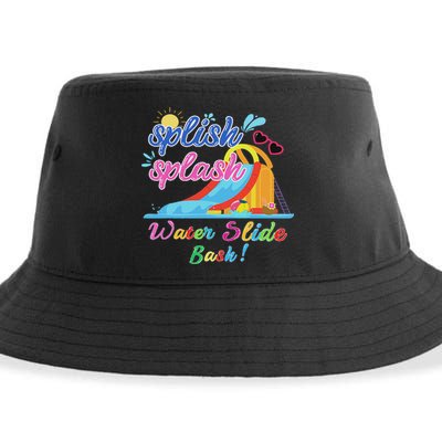 Splish Splash Bash Waterslide Summer Pool Birthday Party Sustainable Bucket Hat