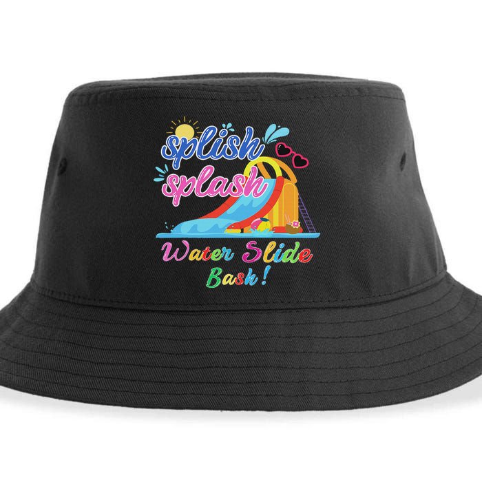 Splish Splash Bash Waterslide Summer Pool Birthday Party Sustainable Bucket Hat