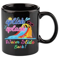Splish Splash Bash Waterslide Summer Pool Birthday Party 11oz C Handle Ceramic Mug