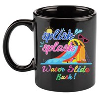 Splish Splash Bash Waterslide Summer Pool Birthday Party 11oz C Handle Ceramic Mug