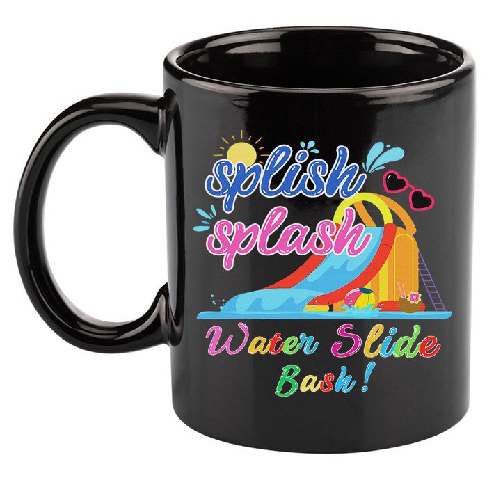 Splish Splash Bash Waterslide Summer Pool Birthday Party 11oz C Handle Ceramic Mug