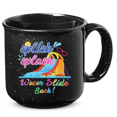 Splish Splash Bash Waterslide Summer Pool Birthday Party 15oz Campfire Ceramic Mug