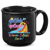 Splish Splash Bash Waterslide Summer Pool Birthday Party 15oz Campfire Ceramic Mug