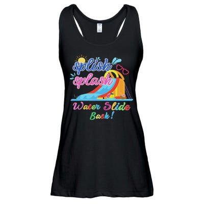 Splish Splash Bash Waterslide Summer Pool Birthday Party Ladies Essential Flowy Tank