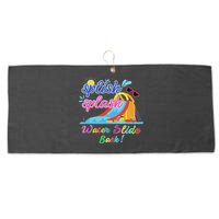 Splish Splash Bash Waterslide Summer Pool Birthday Party Large Microfiber Waffle Golf Towel