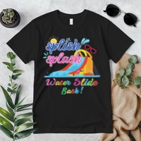 Splish Splash Bash Waterslide Summer Pool Birthday Party Premium T-Shirt