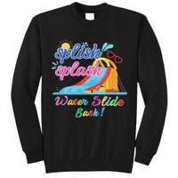 Splish Splash Bash Waterslide Summer Pool Birthday Party Tall Sweatshirt