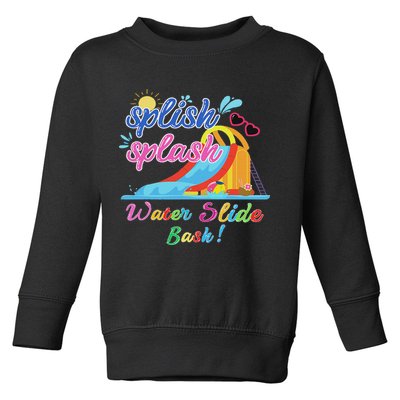 Splish Splash Bash Waterslide Summer Pool Birthday Party Toddler Sweatshirt