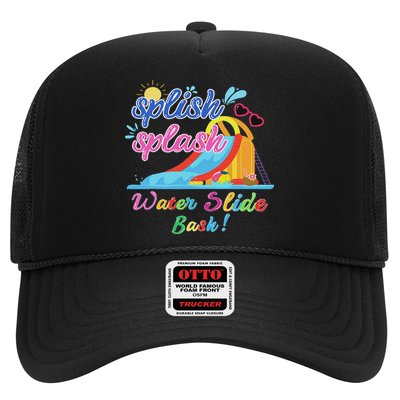 Splish Splash Bash Waterslide Summer Pool Birthday Party Trucker Hat