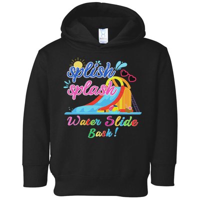Splish Splash Bash Waterslide Summer Pool Birthday Party Toddler Hoodie