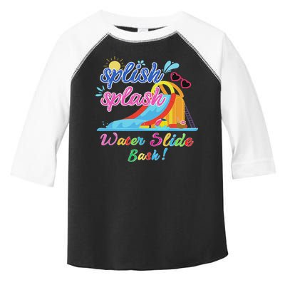 Splish Splash Bash Waterslide Summer Pool Birthday Party Toddler Fine Jersey T-Shirt