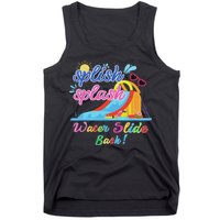 Splish Splash Bash Waterslide Summer Pool Birthday Party Tank Top