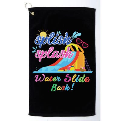 Splish Splash Bash Waterslide Summer Pool Birthday Party Golf Towel