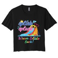 Splish Splash Bash Waterslide Summer Pool Birthday Party Crop Top