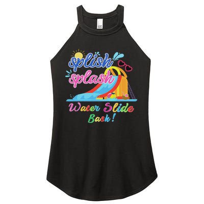 Splish Splash Bash Waterslide Summer Pool Birthday Party Women's Perfect Tri Rocker Tank