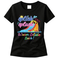Splish Splash Bash Waterslide Summer Pool Birthday Party Womens T-Shirt