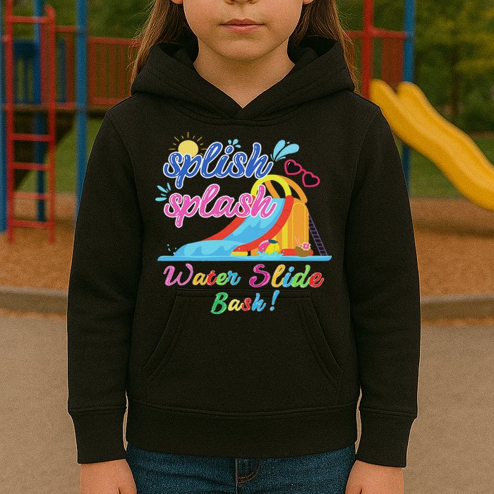 Splish Splash Bash Waterslide Summer Pool Birthday Party Kids Hoodie