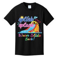 Splish Splash Bash Waterslide Summer Pool Birthday Party Kids T-Shirt